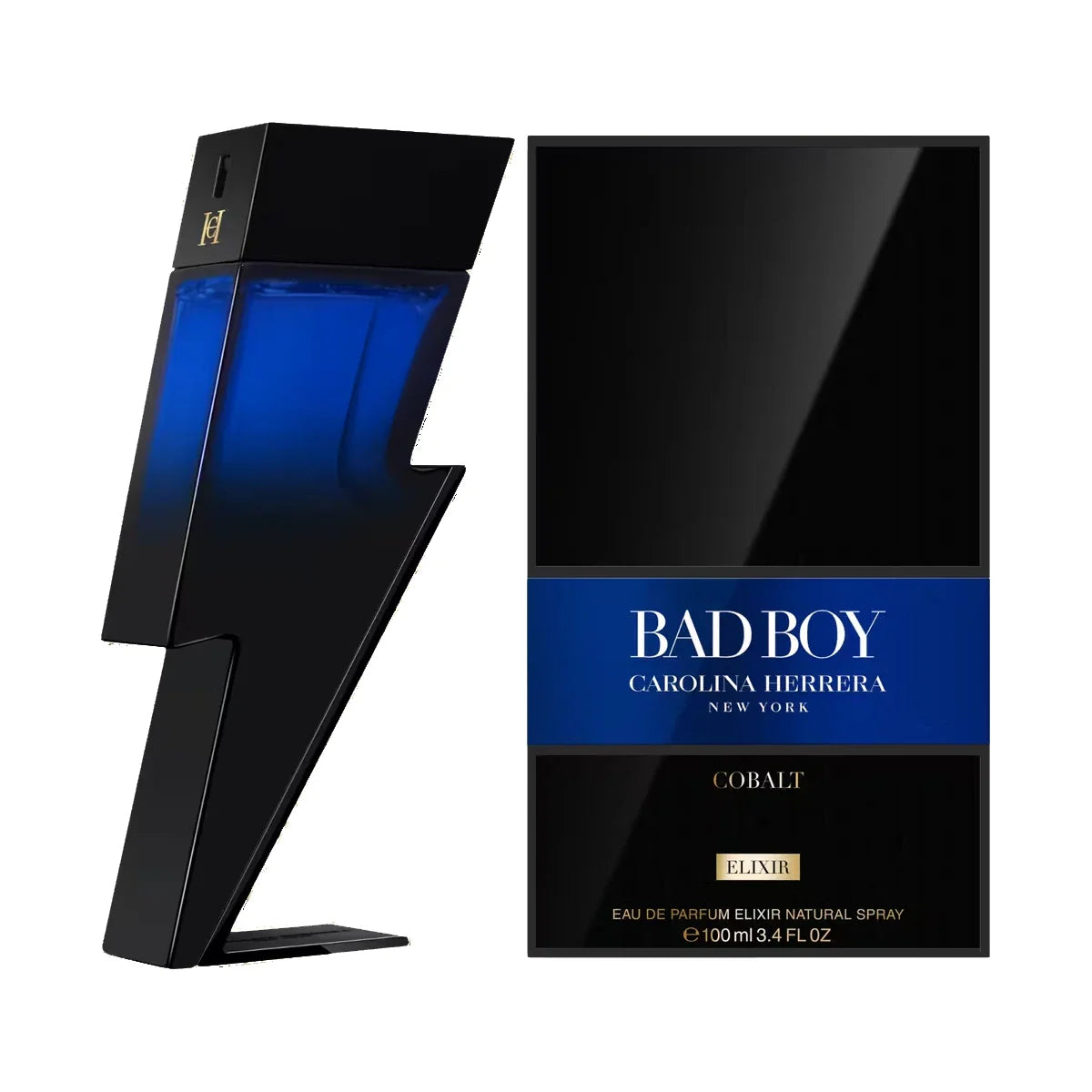 Carolina Herrera Bad Boy Cobalt 3.4 oz Elixir for Men