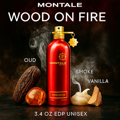Montale Wood on Fire 3.4 oz EDP Unisex