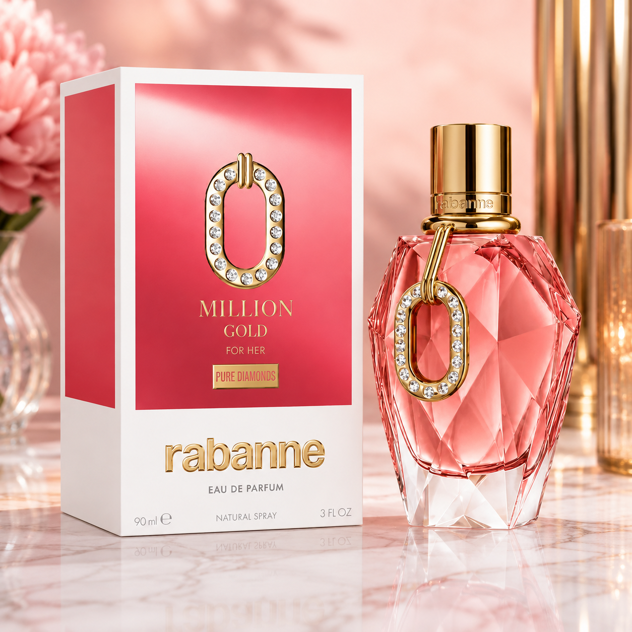 Rabanne Million Gold Pure Diamonds Women EDP 3 oz